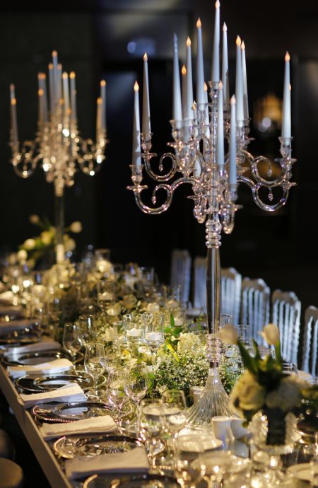 White,Color,Wedding,Table,Decorated,With,Decorative,And,Elegant,For